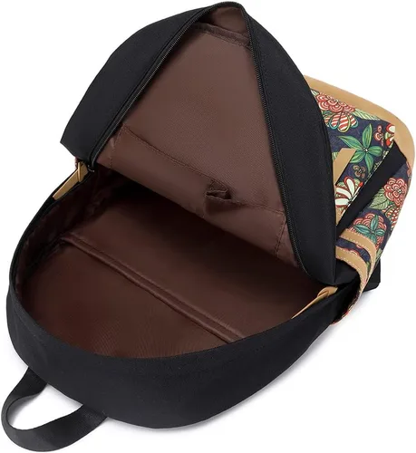 Vista 3 de Mochila para mujeres y niñas, mochilas para la escuela, mochila ligera de lona para laptop, mochila bonita