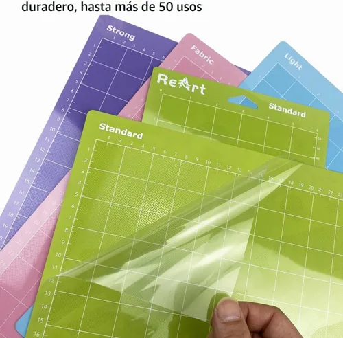 Vista 5 de ReArt Alfombrilla de corte de 12 x 12 para Cricut Maker 3/4/Maker/Explore 3/4/Air 2/One Variedad 8P