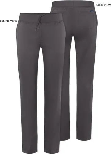 Vista 5 de Adar Pro Scrubs para mujeres - Pantalones de uniforme médico tipo yoga de pierna ajustada Peltre