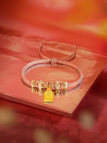 Vista 7 de ZHOU LIU FU 24K Solid Gold Bracelet Luck Fish Real Gold Charm Bracelet Adjustable Jewelry Braided Bracelet for Women Teens Girls
