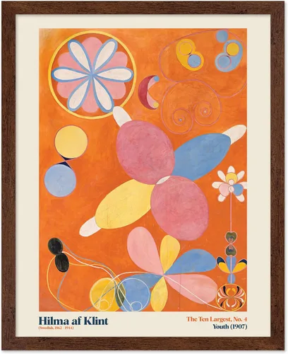 Vista 10 de Poster Master Póster de ilustración vintage, impresión retro moderna, los diez más grandes n.º 1, infancia, flor, abstracto, regalo para artista