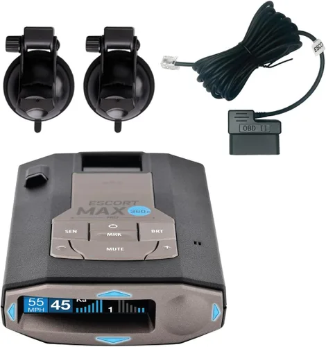Vista 8 de Escort MAX 360c Detector de radar láser, WiFi y Bluetooth habilitado, negro
