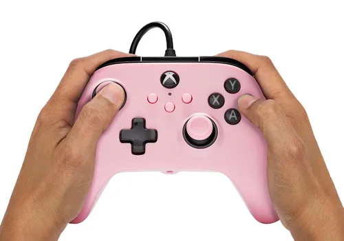 Vista 9 de PowerA Wired Controller for Xbox Series X S - Pink, gamepad, video game/gaming controller, works with Xbox One, Officially Licensed