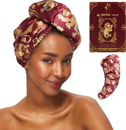 Vista 19 de Kitsch Toalla Envolvente de Microfibra para el Cabello para Mujeres - Toalla de Secado de Cabello Súper Absorbente - Secado Rápido
