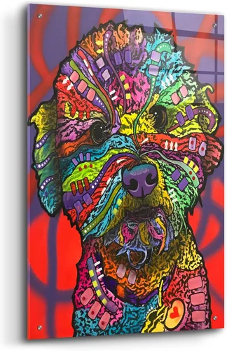 Vista 2 de Epic Art 'Wrigley' de Dean Russo, arte de pared de vidrio acrílico, 24 x 36 pulgadas