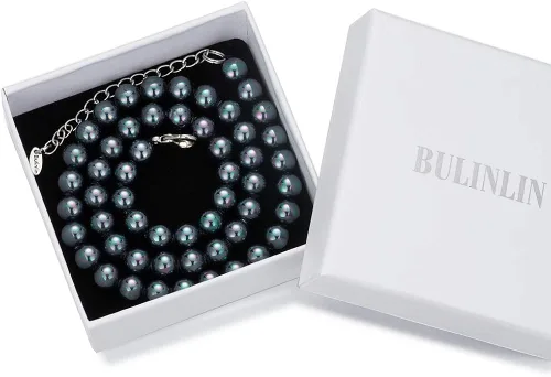 Vista 6 de BULINLIN - Gargantilla de cuentas con perlas, joyería de moda para cumpleaños, regalo para mujer