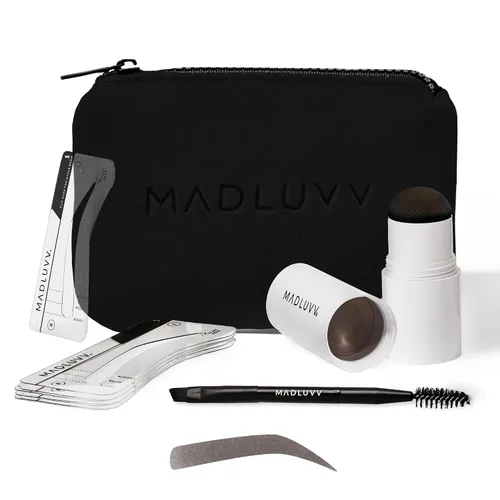Vista 11 de MADLUVV Kit de Sello para Cejas con Plantillas de Cejas – Fácil Moldeador de Cejas para Cejas de Aspecto Natural – Popular Kit de Plantillas de 0.5