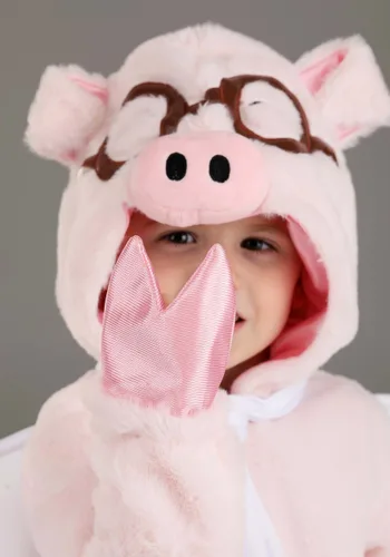 Vista 3 de Disfraz de Cerdito Volador para Niños Pequeños Multicolor