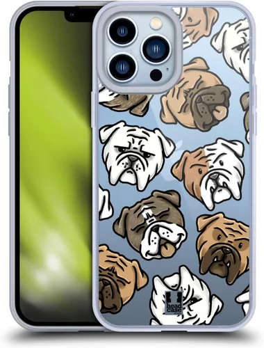 Vista 9 de Head Case Designs Bullmastiff - Funda de gel suave con patrón de cabeza de perro [protección de grado militar] compatible con Apple iPhone 13 Pro Max
