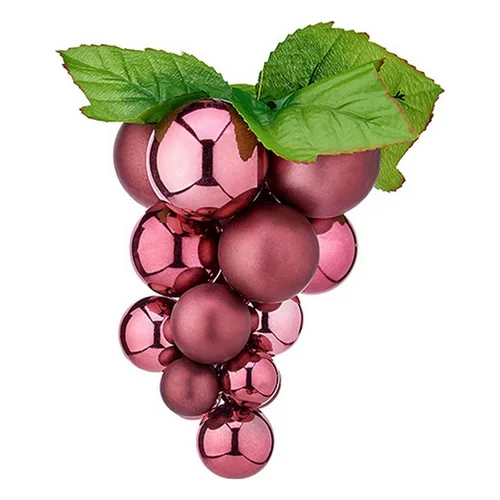Vista 2 de Bola de Navidad Krist+ Rosa Plástico Uvas Pequeño