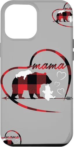 Vista 10 de iPhone 12/12 Pro Mama Bear 2 Cachorros lindo nuevo mamá regalos titular accesorio teléfono caso