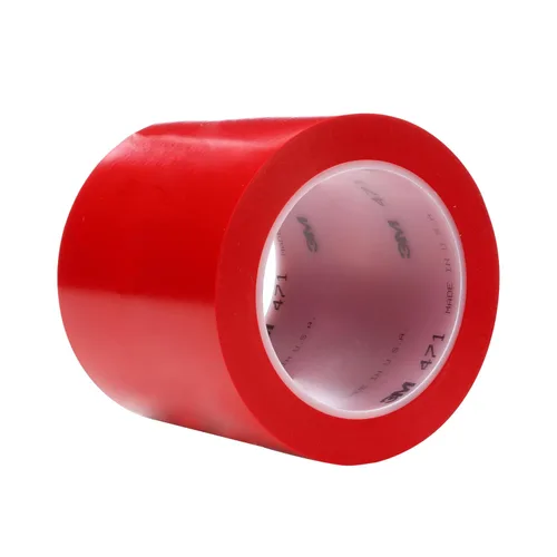 Vista 10 de 3M Cinta de vinilo 471, Rojo, 1 1/2 in x 36 yardas, 5.2 mil, 24 rollos por caja