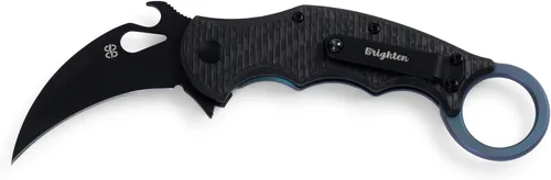Vista 3 de Fox Knives Brighten Ed Karambit BB-599TICV - Cuchillo plegable de fibra de carbono y titanio