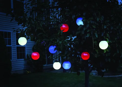Vista 5 de Xodus - Luz de globo de verano con pilas, temporizador automático, color azul