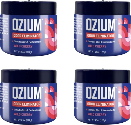 Vista 11 de Ozium Gel eliminador de olores, alternativa al ambientador de 4.5 onzas para humo, mascotas y olores a humedad, removedor de olores de larga