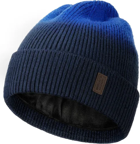 Vista 19 de Wmcaps – Gorro de invierno para hombre y mujer, gorro de punto suave y cálido con forro vellón Verde militar