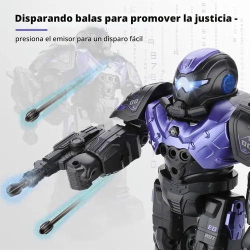 Vista 3 de Robot de juguete RC para niños de 3, 4, 5, 6, 7, 8, robot programable inteligente con detección de gestos, robot de control remoto para niños