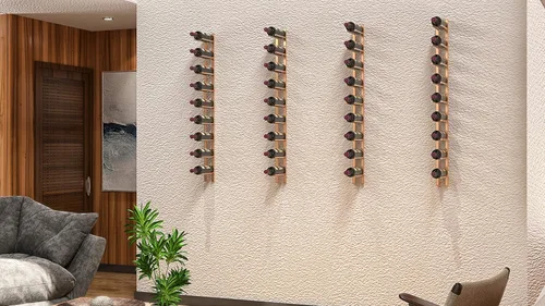 Vista 3 de VintageView Vino Rails Flex Wine Rack (Gunmetal, botellas estándar (25.4 fl oz))