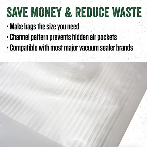 Vista 4 de LEM MaxVac - Rollos para bolsas de vacío de 2 piezas de 8 pulgadas x 20 pies