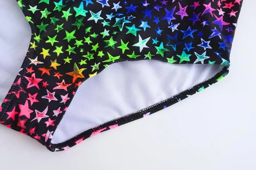 Vista 8 de Traje de baño de unicornio de una pieza de sirena para niñas pequeñas, conjunto de dos