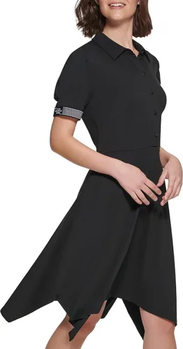 Vista 3 de Karl Lagerfeld Paris Vestido largo con camiseta de algodón de gran tamaño para mujer