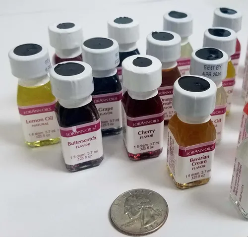 Vista 6 de LorAnn SS Paquete #1 de 12 sabores frutales en botellas de 1 adarme (.0125 fl oz - 3.7ml)