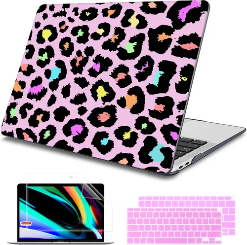 Vista 26 de Tuiklol Para MacBook Air de 13 pulgadas (versión 2021-2018) M1 A2337/A1932/A2179 con pantalla Retina Touch ID, carcasa rígida de plástico y cubierta