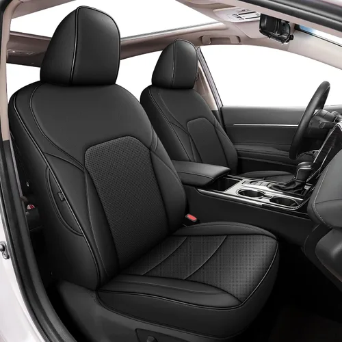 Vista 10 de Seat Covers for Mazda 3 2014 2015 2016 2017 2018 Custom Fit,Faux Leather Waterproof AirbagCompatible Car Seat Cover Full Set Black