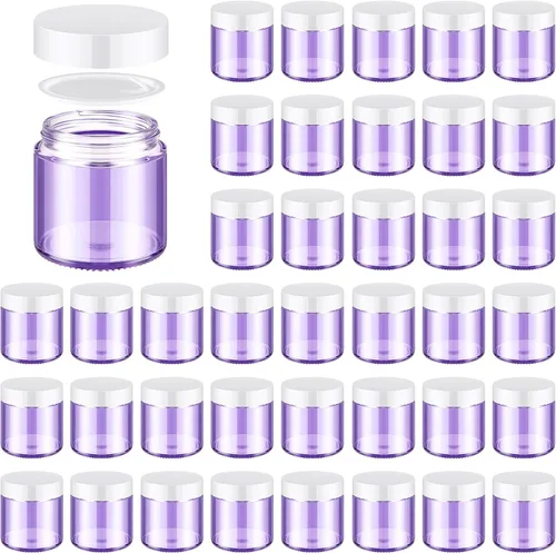 Vista 14 de Norme 24 Frascos de Vidrio de 4 oz con Tapas Herméticos Redondos a Prueba de Fugas Frascos Cosméticos Vacíos con Revestimientos Internos en la Tapa