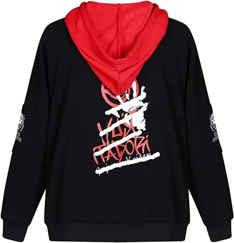 Vista 5 de PTLYE Sudadera con capucha de anime Jujutsu en 3D, sudadera con capucha JJK Cosplay disfraz