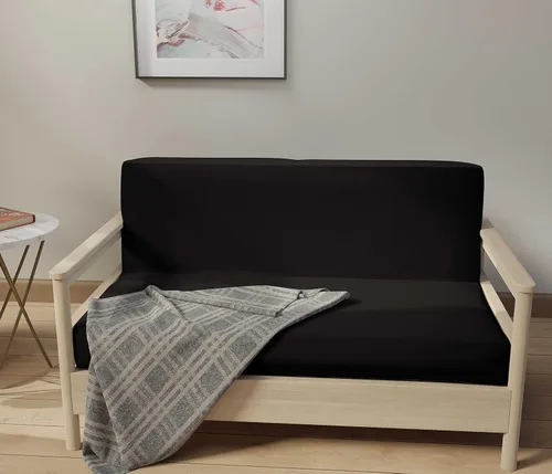Vista 3 de LANE LINEN Fundas para futón de tamaño completo, fundas elásticas 100% algodón, funda de colchón de tamaño completo para sofá cama de futón, funda