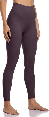 Vista 27 de Colorfulkoala Pantalones de yoga suaves de cintura alta para mujer, leggings de longitud completa Negro