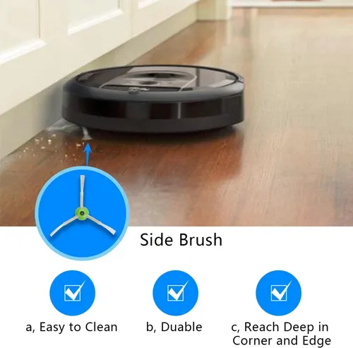 Vista 3 de Kit de 24 piezas de repuesto compatible con iRobot Roomba E & I y J Series i1 i3 i4 i5 i6 i7 i8 J7 J5 J6 J8 J9 Plus E5 E6 Aspiradora, incluye 2