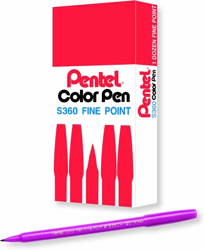 Vista 27 de Pentel Arts - Bolígrafo de color, beige, caja de 12 unidades (S360-124)
