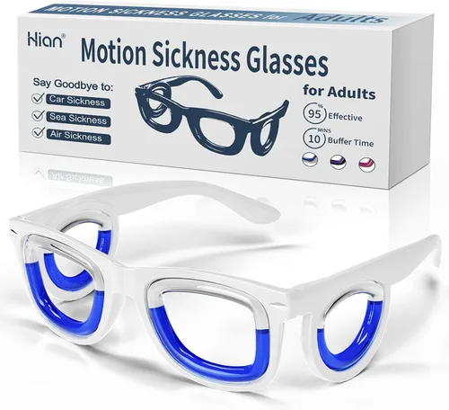 Vista 8 de Hion - Gafas inteligentes anti-mareo para niños (para niños de 3 a 8 años) – Gafas líquidas ultra ligeras y portátiles que alivian las náuseas