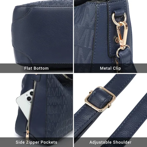Vista 6 de Large Hobo Purses and Handbags for Women Vegan Leather Shoulder Crossbody Bag with Wallet