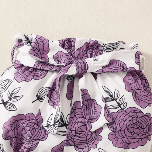 Vista 6 de Renotemy Ropa de bebé recién nacido, conjunto de pantalones cortos, ropa de verano para bebé niña