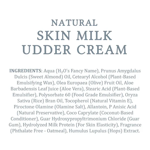 Vista 3 de MooGoo Skin Milk Udder Cream - Hidratante ligero para pieles sensibles, secas e irritadas, cara y cuerpo, todas las edades, incluidos bebés, 7 onzas