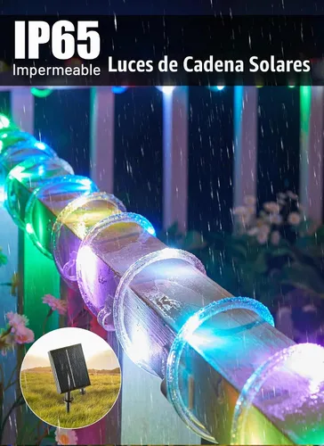 Vista 5 de Brightown Solar String Lights Outdoor Waterproof, 39FT 100LEDs, Multicolor M-color-1
