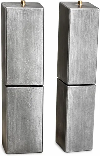 Vista 8 de JM Steel - Bisagra rectangular cuadrada de 5 pulgadas para soldadura, barril de rodamiento de bolas de acero (par), capacidad de peso de 1500