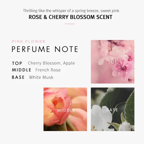 Vista 6 de SHOWERMATE Gel de baño Flower Perfume 40.57 fl oz / 1.2 L (rosa - rosa y flor de cerezo)