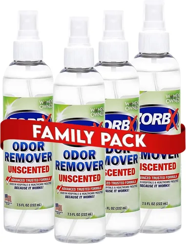 Vista 12 de ZORBX Juego de espray removedor de olores sin perfume, 2+16+32 onzas, grado