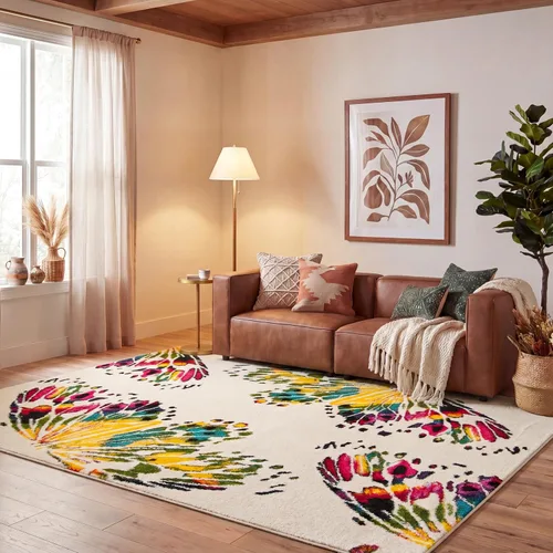 Vista 10 de SAFAVIEH Fiesta Shag Collection - Alfombra para pasillo, 2 pies 3 pulgadas x 8 pies, color negro y amarillo, diseño moderno, no desprende pelusa