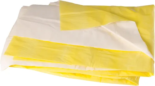 Vista 2 de DMI Econo-Blanket - Manta aislante de emergencia resistente, 54 x 80 pulgadas, color amarillo (paquete de 2)