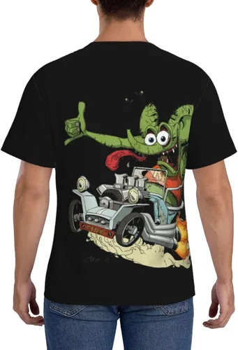 Vista 3 de QMENA Rat Fink Camiseta Hombre Mujer S-3XL Unisex