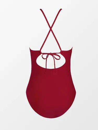 Vista 5 de CUPSHE - Traje de baño de una pieza para mujer, de cuello alto y control de abdomen