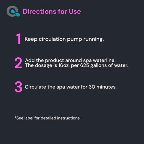 Vista 4 de Control de metal de spa y protector de manchas para proteger superficies de bañera de hidromasaje de 16 oz - Productos químicos para bañera