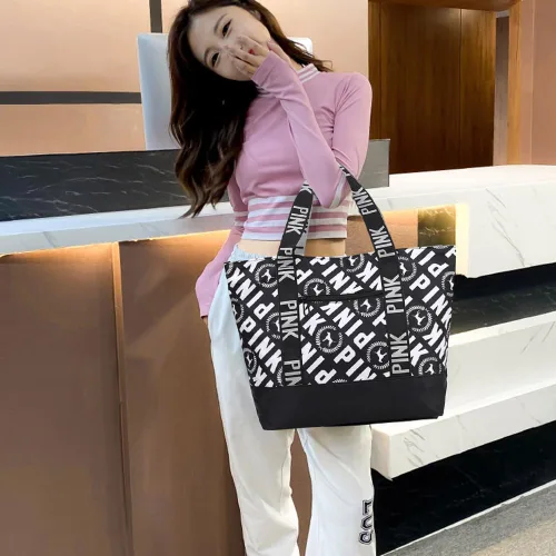 Vista 4 de Mini bolso cruzado pequeño para gimnasio, lindo bolso de lona pequeño, bolso deportivo estético, bolsa de gimnasio bolsa de hombro para fitness