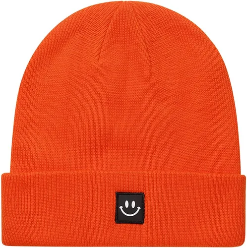 Vista 9 de MaxNova Gorro de punto con cara sonriente para hombres/mujeres