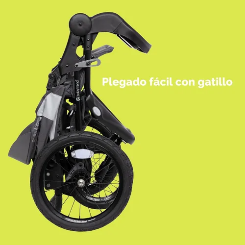 Vista 9 de Baby Trend Expedition® Zero Flat Jogger con luces LED, Dash Gris